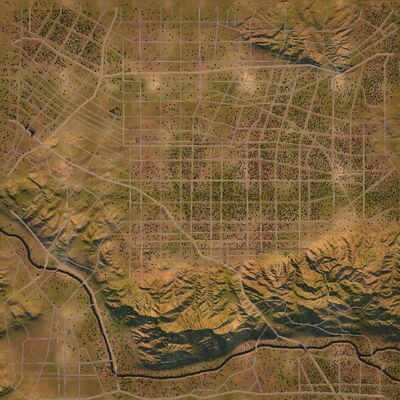 Hollywood satellite map