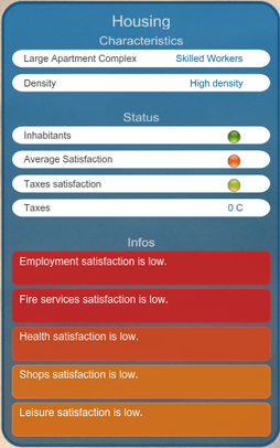 House info panel