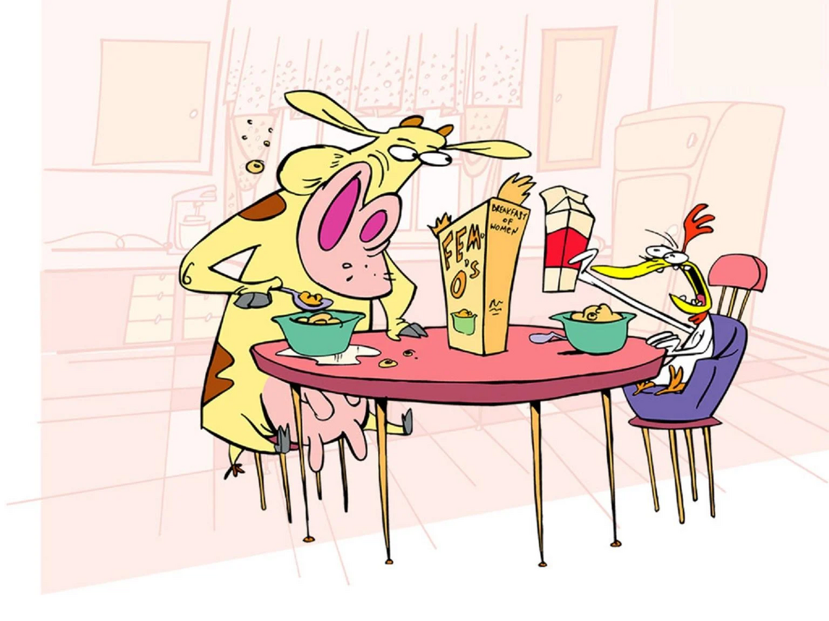 Cow and chicken streaming hotsell