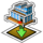 Place cruise ship pier icon