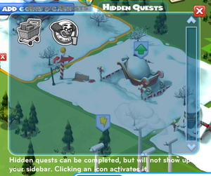 "Hidden Quests" tab