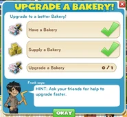 Upgrade a Bakery! checklist