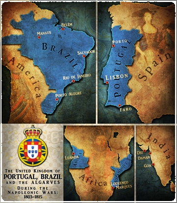 The United Kingdoms of Portugal - Brazil: imaginarymaps