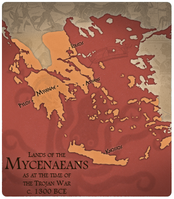 mycenaean empire map