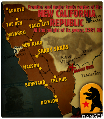 map of new california republic