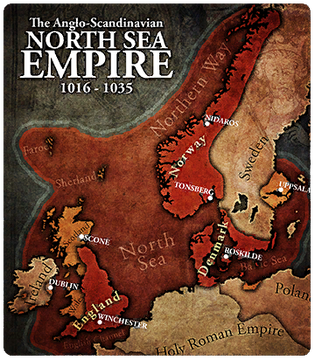 Who was Cnut the Great, ruler of the North Sea Empire?