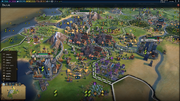 Hansa empire view (Civ6)