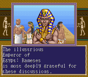 Ramesses in the SNES version.