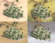 Hanging Garden Variants (Civ3).png (324 KB) City view of the Hanging Gardens built on different terrains.