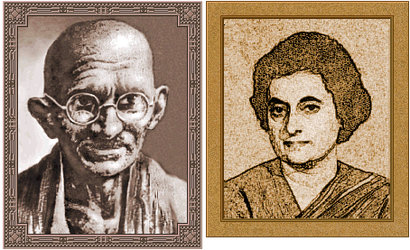 Mohandas Gandhi and Indira Gandhi (Civ2)