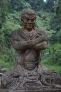 Statue of Gajah Mada at Madakaripura Waterfall