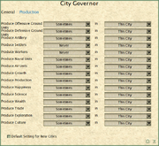 City governor popup (Civ3)