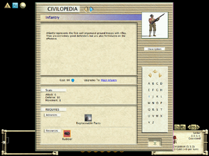 Civilopedia - Infantry (Civ3)