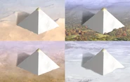 Pyramid Variants (Civ3).png (704 KB) City view of the Pyramid built on different terrains.