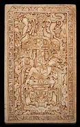 Pacal the Great Tomb Lid.jpg (81 KB) Carving from the lid of Pacal's tomb