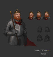 Concept art of Frederick Barbarossa by Sang Han