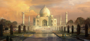 Taj Mahal completion art