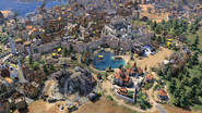 Kabaka's Lake in-game, Buganda's unique improvement