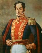A portrait of Simón Bolívar (which appears to have inspired his in-game model)