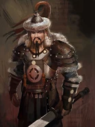 Concept art of Genghis Khan