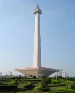 Monas (on which Jakarta's city-state symbol is based)
