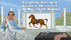 The screen that appears when a new advance is discovered/made from research in Civilization, in the early game, it says "wise men", later this changes to "scientists". 

The figure in the image is likely meant to resemble .