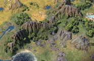 Mountainous in-game