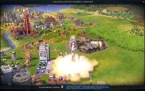 Launch Moon Landing screenshot (Civ6)