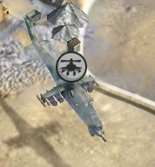 Helicopter Gunship in game