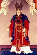 Queen Seondeok Painting.jpg (71 KB) Imaginary portrait of Seondeok painted in 1990 (which appears to have inspired her in-game model)