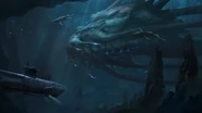 Krakens and Submarines as shown in a Rising Tide loadscreen