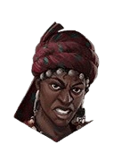 Amina's head portrait (angry)