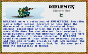 Civilopedia - Riflemen 1 (Civ1)