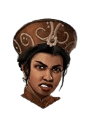 Trung Trac head portrait (angry)