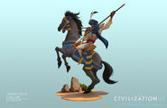 Mandekalu Cavalry concept art by Sang Han