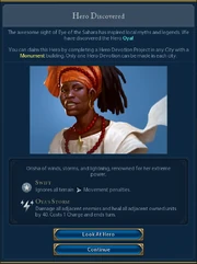 Hero discovery popup