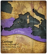 Map of Carthaginian Empire