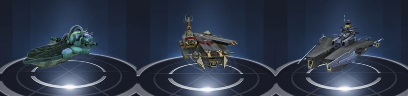 Hydra (left), Bastion (middle) and Shepherd (right)