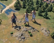 Colonist in-game, Carthage's unique civilian unit