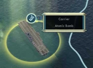 Carrier (with an Atomic Bomb) in game
