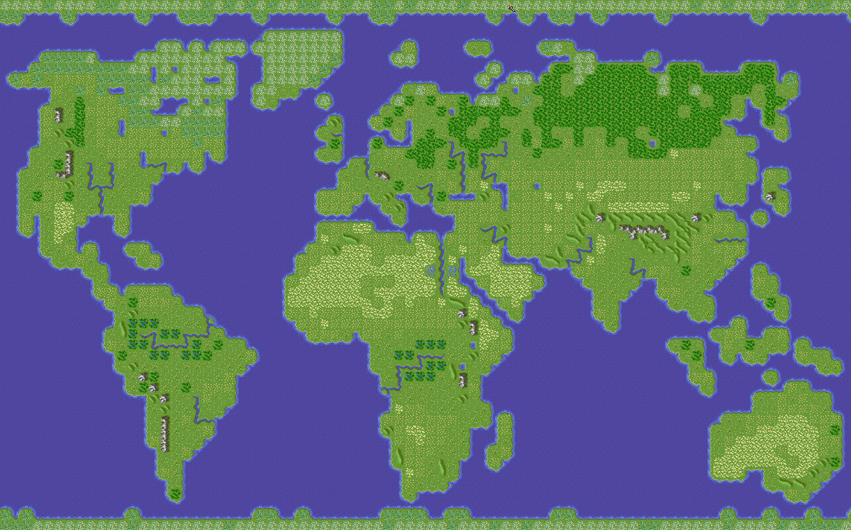 Large-Scale Map of the Earth (VERSION 1) Minecraft Map