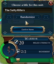 Civ6 name warriors