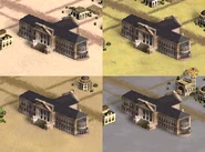Great Library Variants (Civ3).png (78 KB) City view of the Great Library built on different terrains.