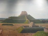 A Cahokia Mound (on which Cahokia's city-state symbol is based)