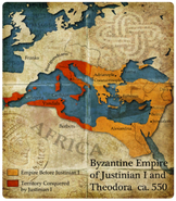 Map of Byzantine Empire