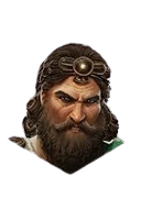 Xerxes (Achaemenid) head portrait (angry)