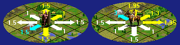A graphic showing how much speed is necessary for units to move to the surrounding tiles