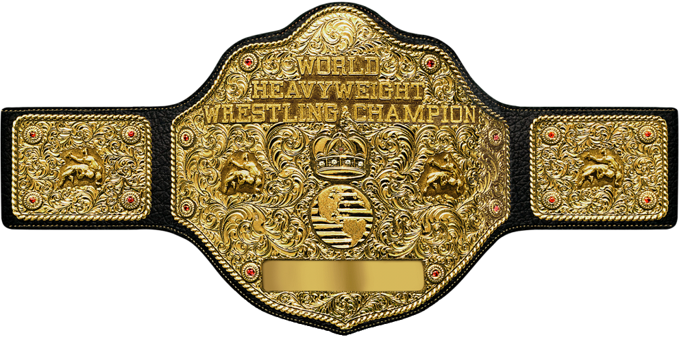 Gold Big Gold World Heavyweight Championship Belt