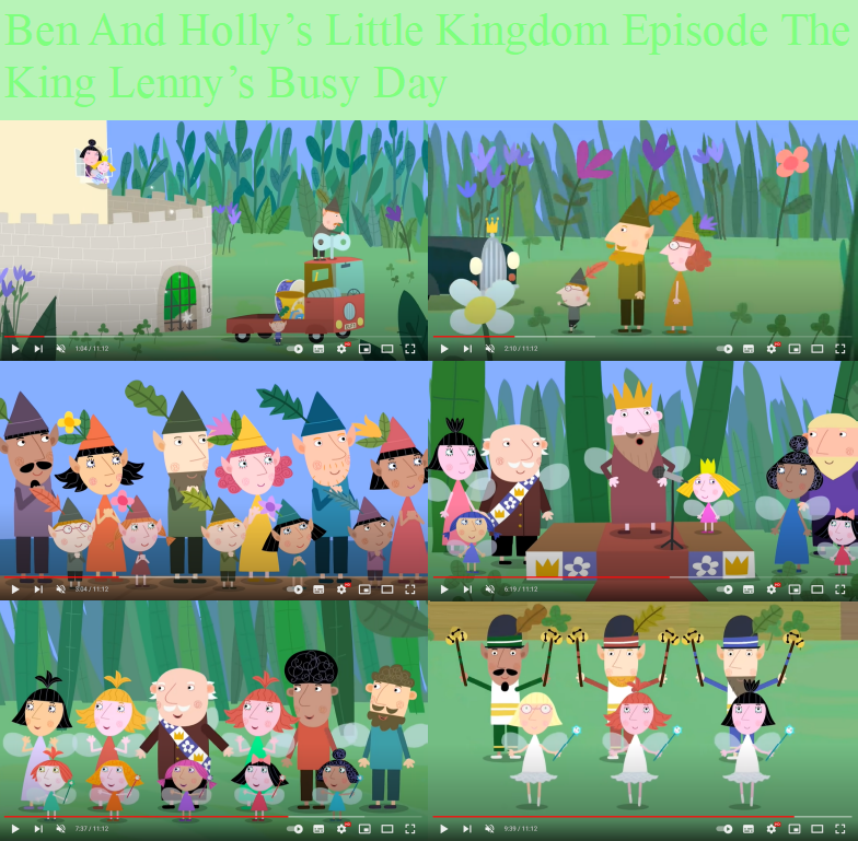The King Lenny s Busy Day Ben Holly s Little Kingdom episode