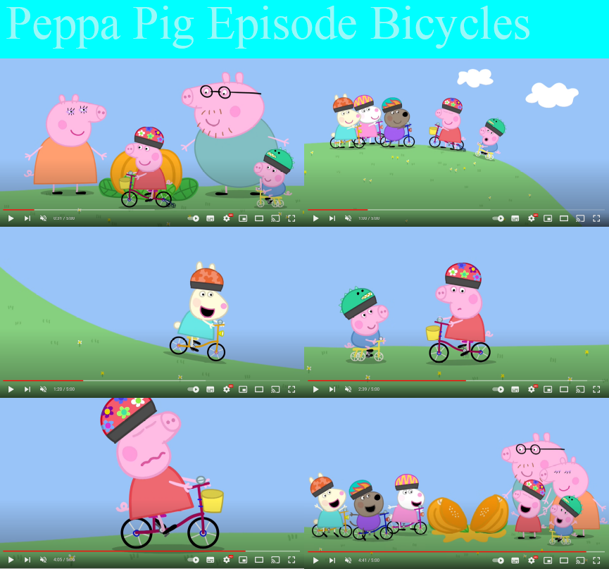 Bicycles Peppa Pig episode Claire Eales Wiki Fandom